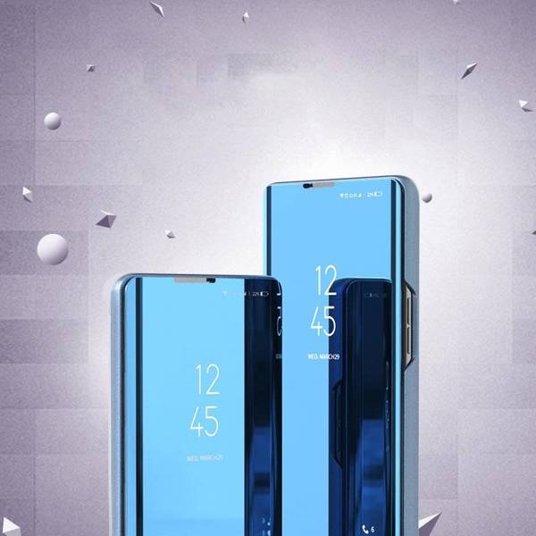 Clear View Case futerał etui z klapką Xiaomi Redmi Note 9T 5G niebieski