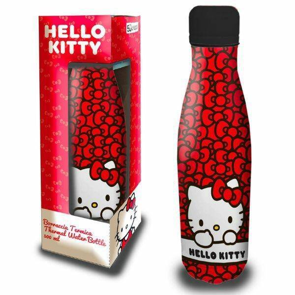 Coriex Butelka na wodę Hello Kitty 500ml czerwony/red 10683