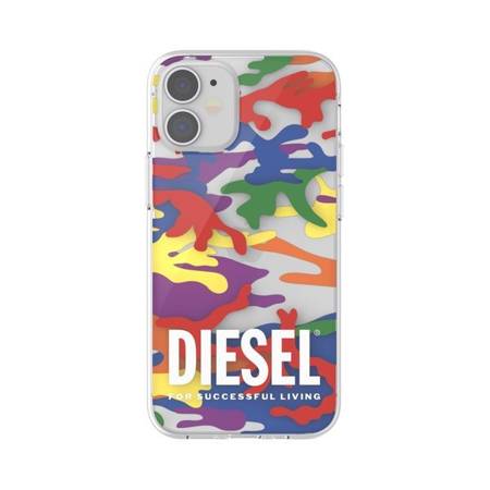 DIESEL CLEAR CASE  PRIDE CAMO AOP IPHONE 12 MINI WIELOBARWNY