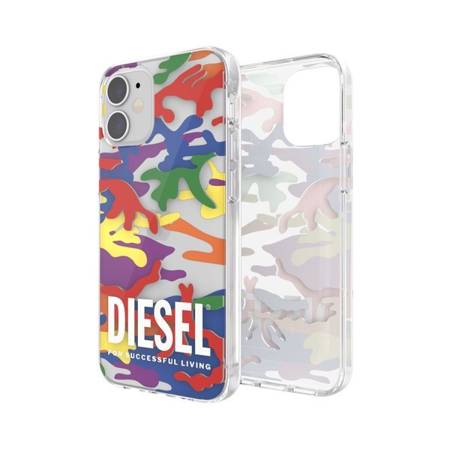 DIESEL CLEAR CASE  PRIDE CAMO AOP IPHONE 12 MINI WIELOBARWNY