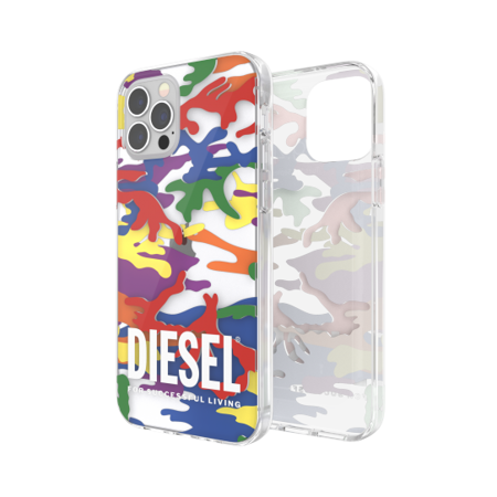 DIESEL CLEAR CASE  PRIDE CAMO AOP IPHONE XR WIELOBARWNY