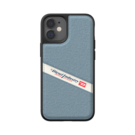 DIESEL MOULDED CASE DENIM FW20 IPHONE 12 MINI CZARNY/NIEBIESKI