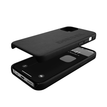 DIESEL MOULDED PREMIUM LEATHER WRAP CASE IPHONE 6 / 6S / 7 / 8 BLACK