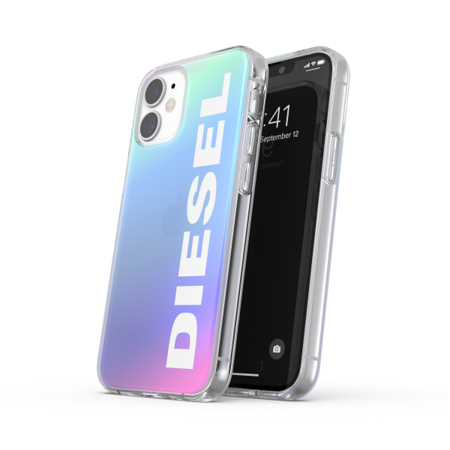 DIESEL SNAP CASE HOLOGRAPHIC WITH THE LOGO FW20 12 MINI HOLOGRAPHIC/WHITE