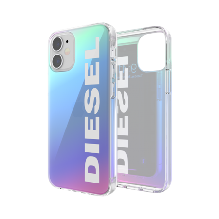 DIESEL SNAP CASE HOLOGRAPHIC WITH THE LOGO FW20 12 MINI HOLOGRAPHIC/WHITE