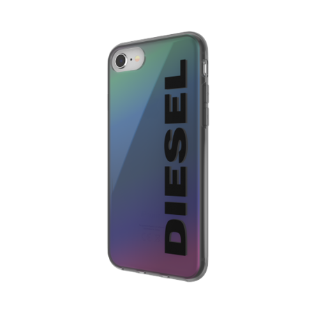 DIESEL SNAP CASE HOLOGRAPHIC WITH THE LOGO IPHONE 6/7/8/SE  HOLOGRAPHIC/BLACK