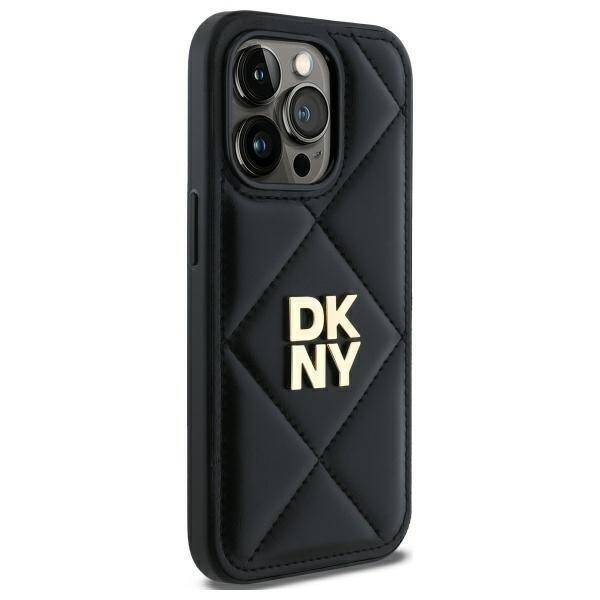 DKNY DKHCP14XPQDSLK iPhone 14 Pro Max     6.7" czarny/black Quilted Stack Logo