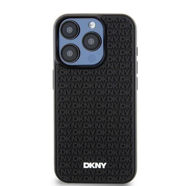 DKNY DKHCP15L3DRPWK iPhone 15 Pro 6.1" czarny/black hardcase 3D Rubber Repeat Pattern