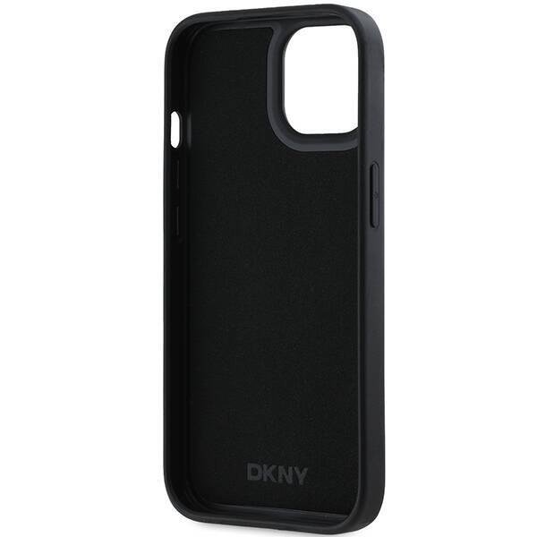 DKNY DKHCP15S3DRPWK iPhone 15 / 14 / 13 6.1" czarny/black hardcase 3D Rubber Repeat Pattern