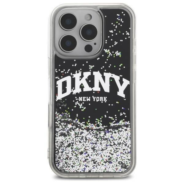 DKNY DKHCP16XLBNAEK iPhone 16 Pro Max     6.9" czarny/black hardcase Liquid Glitter Arch Logo