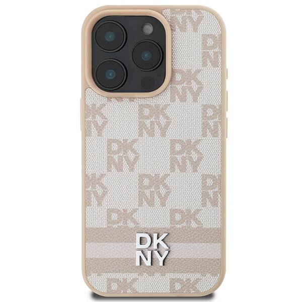 DKNY DKHCP16XPCPTSSP iPhone 16 Pro Max 6.9" różowy/pink hardcase Checkered Pattern & Printed Stripes