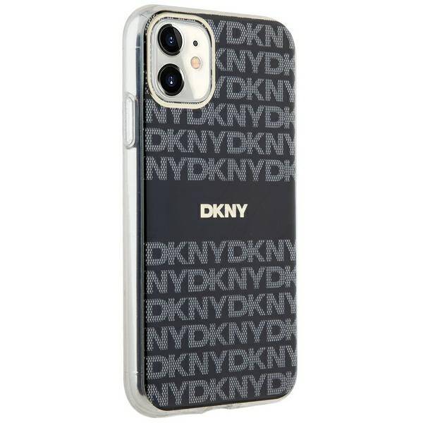 DKNY DKHMN61HRHSEK iPhone 11 / Xr 6.1" czarny/black hardcase IML Mono & Stripe MagSafe