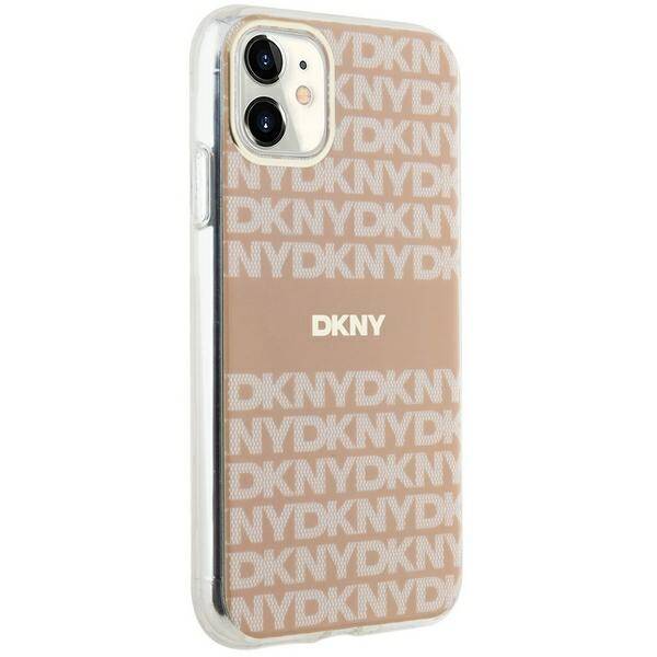 DKNY DKHMN61HRHSEP iPhone 11 / Xr 6.1" różowy/pink hardcase IML Mono & Stripe MagSafe