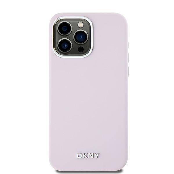 DKNY DKHMP14XSMCHLP iPhone 14 Pro Max 6.7" różowy/pink hardcase Liquid Silicone Small Metal Logo MagSafe