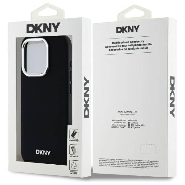 DKNY DKHMP15LPSCMCLK iPhone 15 Pro 6.1" czarny/black hardcase Plain Logo MagSafe