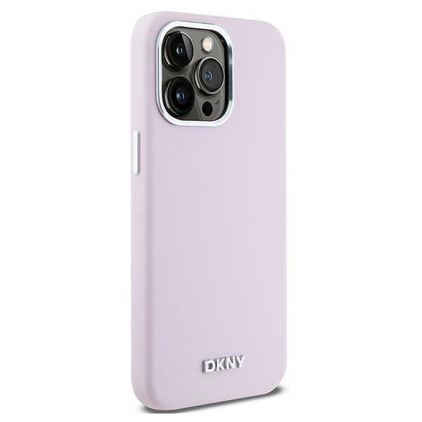 DKNY DKHMP15XSMCHLP iPhone 15 Pro Max 6.7" różowy/pink hardcase Liquid Silicone Small Metal Logo MagSafe