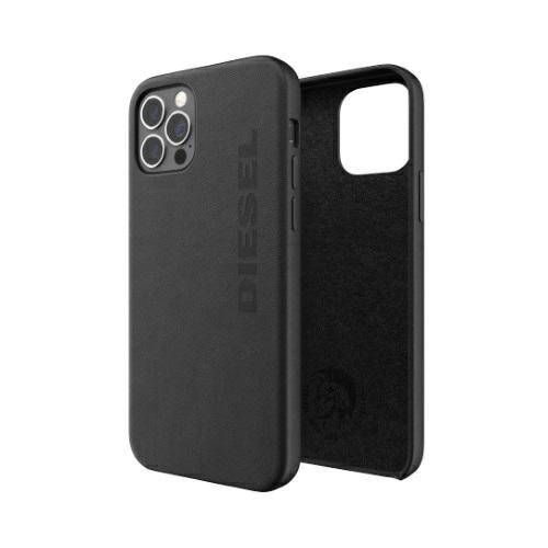 Diesel Moulded Case Premium Leather Wrap iPhone 12 Pro Max czarny/black 42517