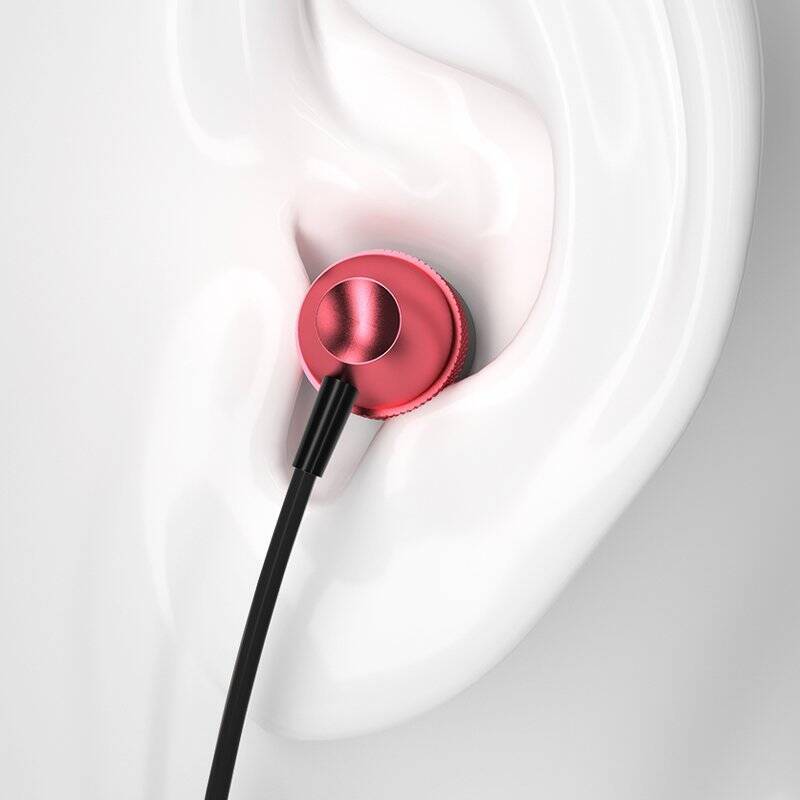 Dudao przewodowe słuchawki dokanałowe zestaw słuchawkowy ze złączem 3,5 mm mini jack złoty (X2Pro gold)