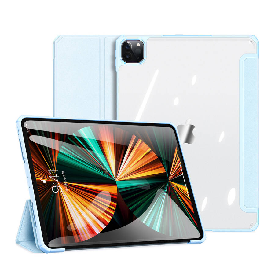 Dux Ducis Copa etui do iPad Pro 12.9'' 2021 / 2020 / 2018 pokrowiec smart cover z podstawką niebieski