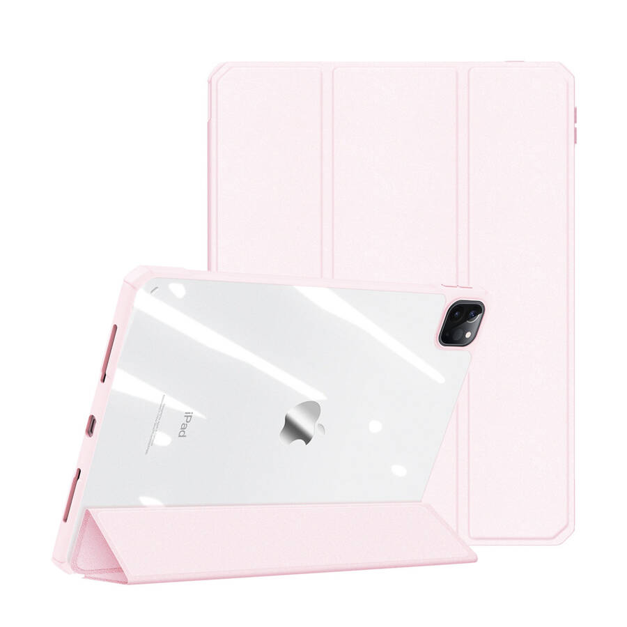 Dux Ducis Copa etui do iPad Pro 12.9'' 2021 / 2020 / 2018 pokrowiec smart cover z podstawką różowy