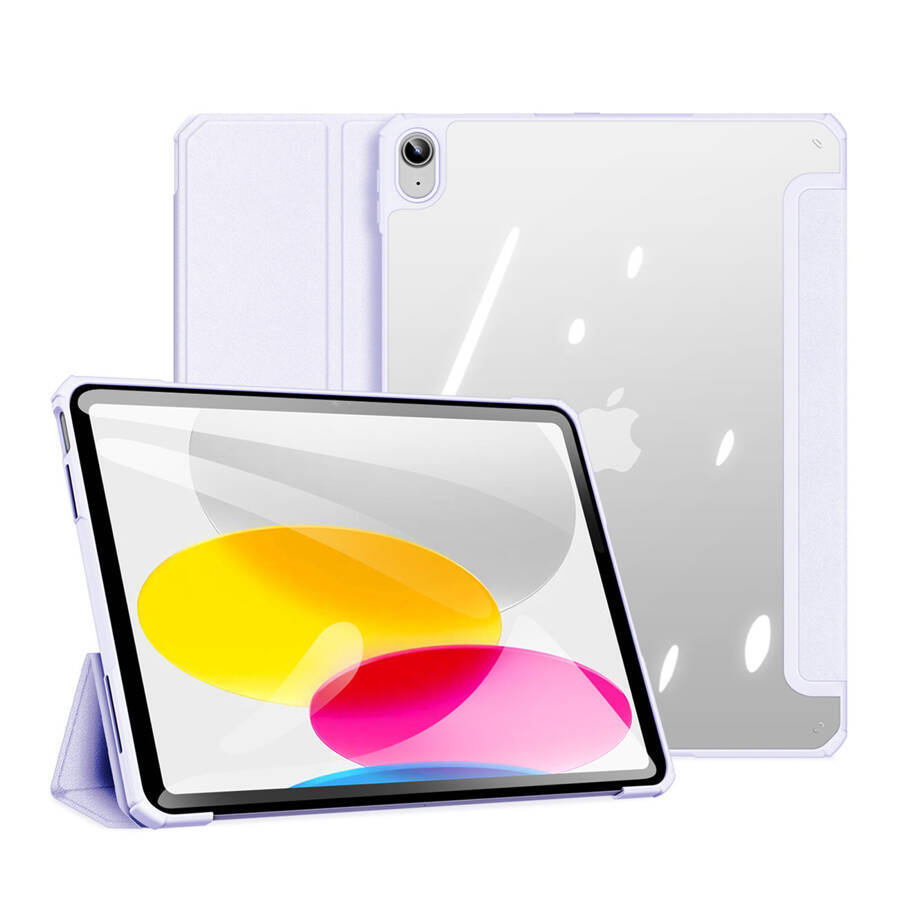 Dux Ducis Copa etui iPad 10.9'' 2022 (10 gen.) pokrowiec smart cover podstawka fioletowe