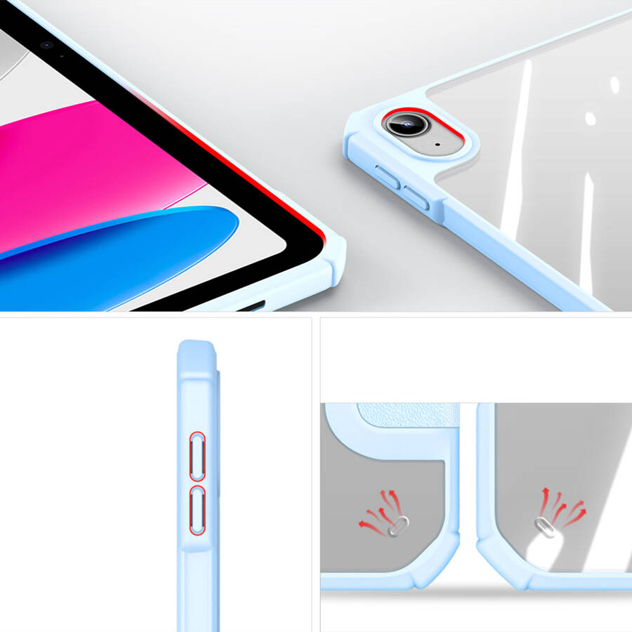 Dux Ducis Copa etui iPad 10.9'' 2022 (10 gen.) pokrowiec smart cover podstawka niebieskie