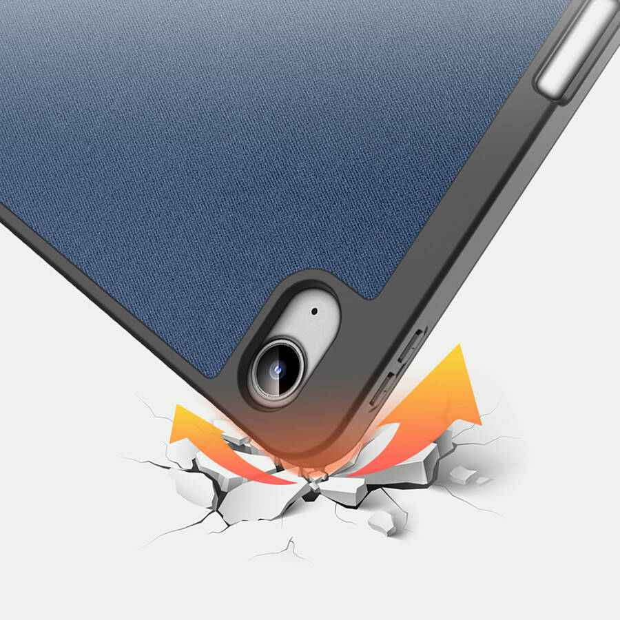 Dux Ducis Domo etui iPad 10.9'' 2022 (10 gen.) pokrowiec z miejscem na rysik Apple Pencil smart cover podstawka niebieskie