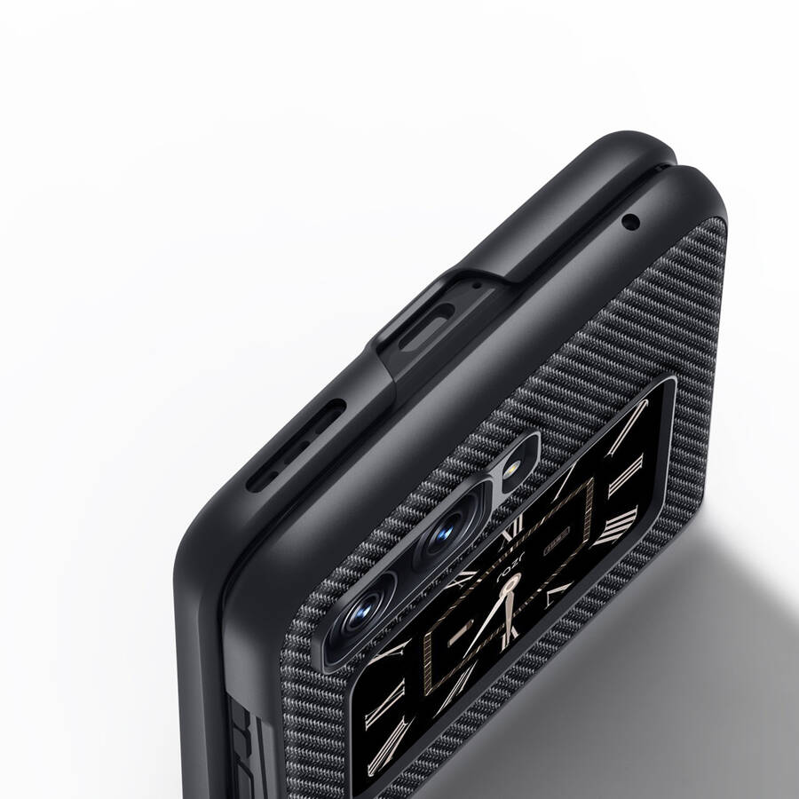Dux Ducis Fino etui Motorola Razr 2022 pokrowiec z silikonową ramką czarne