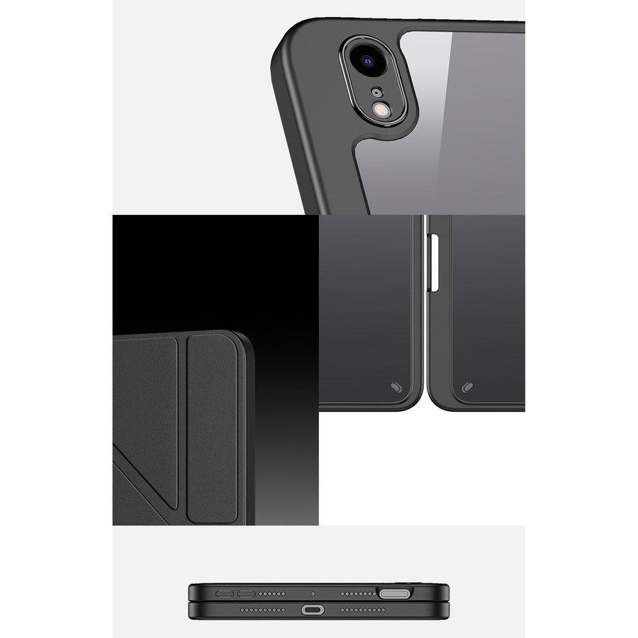 Dux Ducis Magi etui do iPad mini 2021 pokrowiec smart cover z podstawką i schowkiem na Apple Pencil czarny
