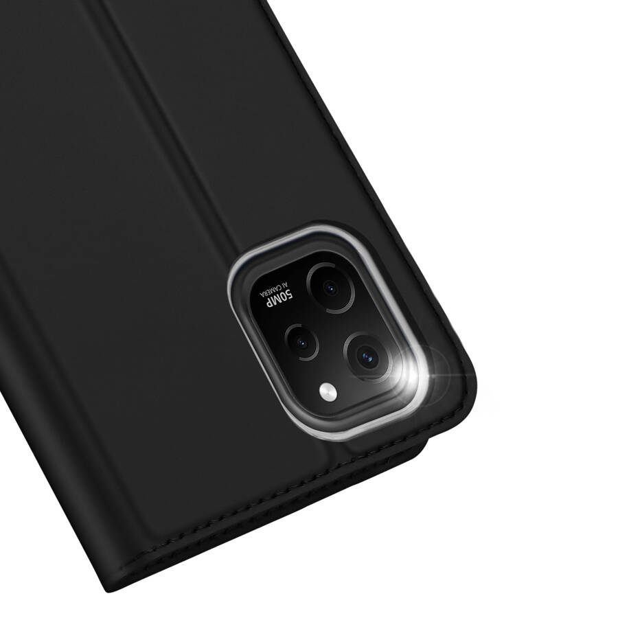 Dux Ducis Skin Pro etui do Huawei nova Y61 pokrowiec z klapką portfel na kartę podstawka czarne