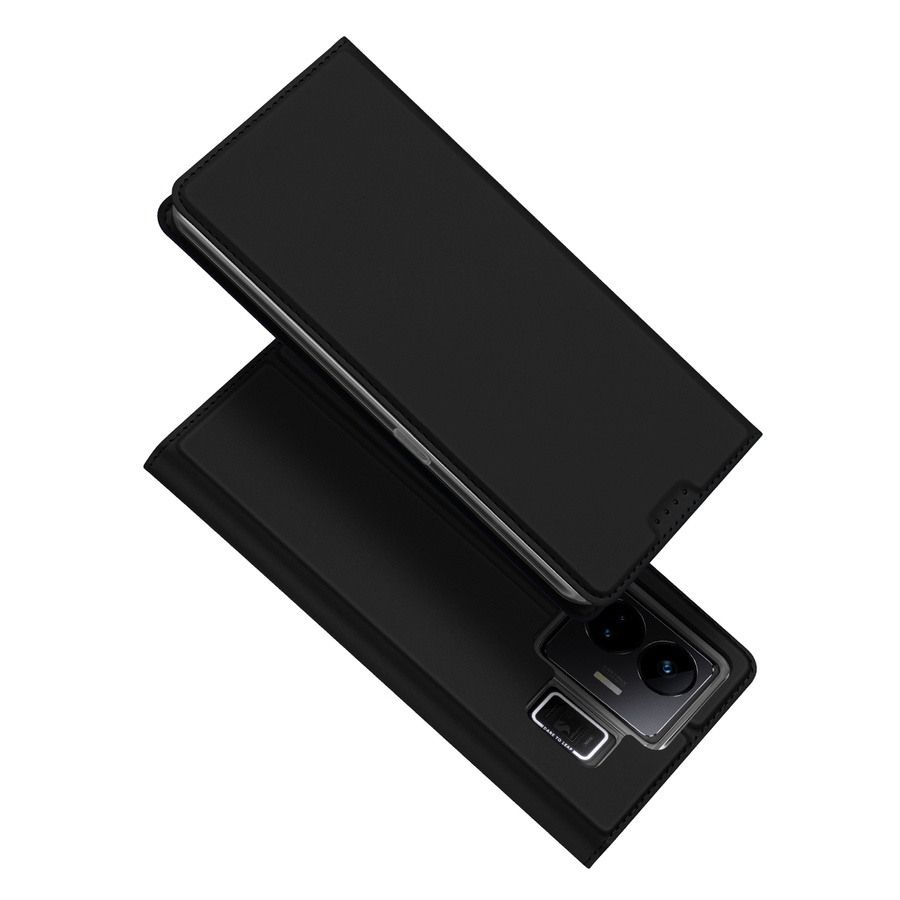 Dux Ducis Skin Pro etui do Realme GT Neo 5 / Realme GT3 pokrowiec z klapką portfel na kartę podstawka czarne