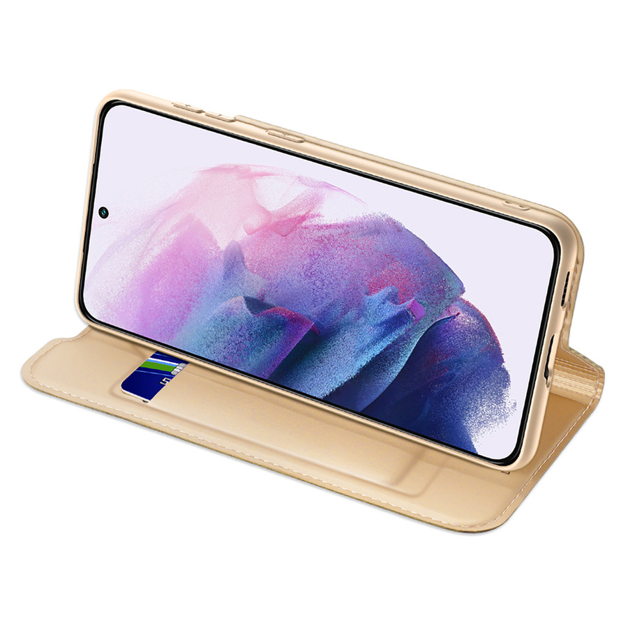 Dux Ducis Skin Pro kabura etui pokrowiec z klapką Samsung Galaxy S22 złoty