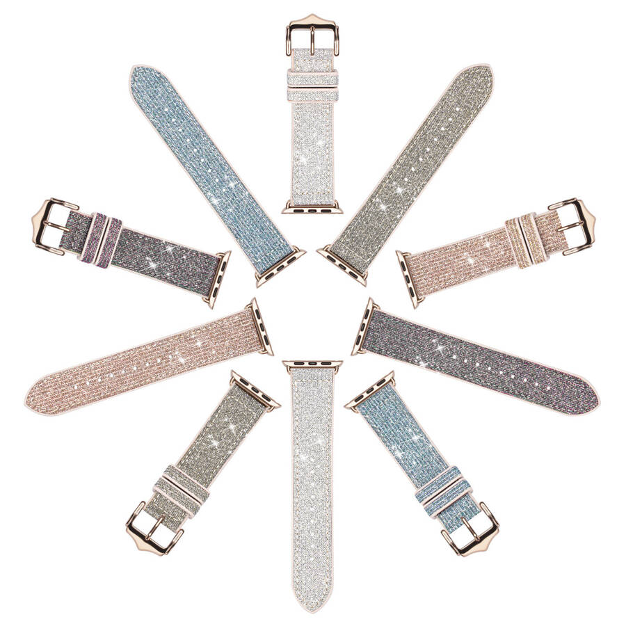 Dux Ducis Strap pasek do Watch 7 / 6 / 5 / 4 / 3 / 2 / SE (45 / 44 / 42mm) opaska bransoleta bransoletka zielony (Sparkle Version)