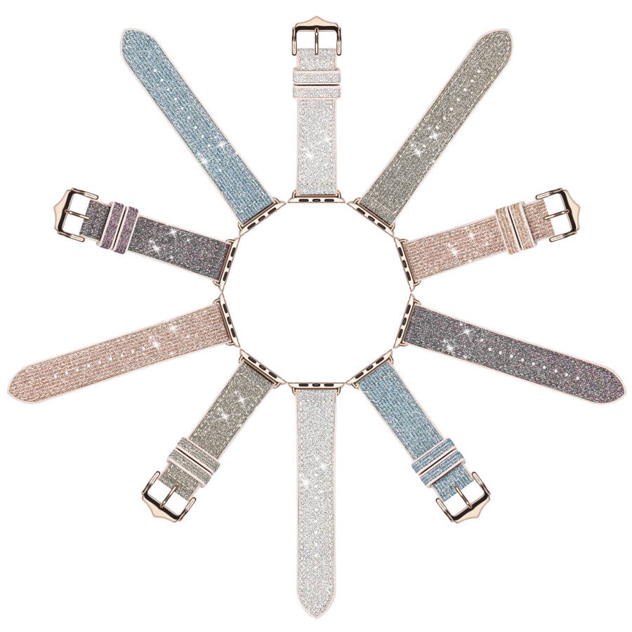 Dux Ducis Strap pasek do Watch 7 / 6 / 5 / 4 / 3 / 2 / SE (45 / 44 / 42mm) opaska bransoleta bransoletka zielony (Sparkle Version)