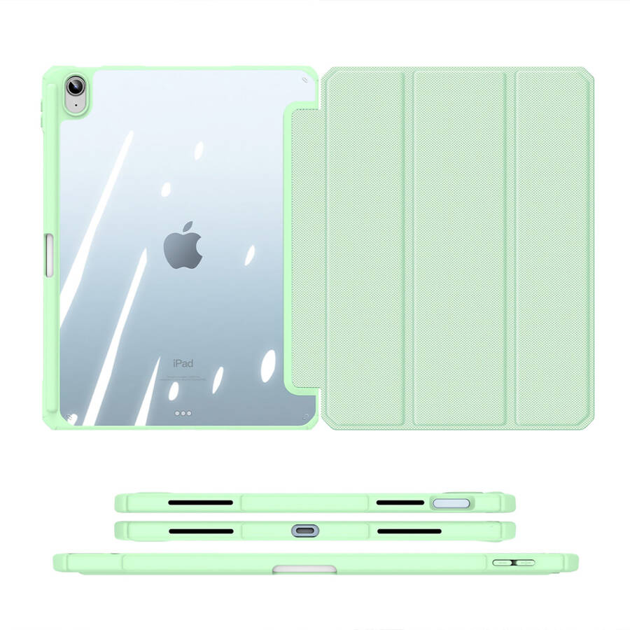 Dux Ducis Toby etui iPad 10.9'' 2022 (10 gen.) pokrowiec z miejscem na rysik Apple Pencil smart cover podstawka zielone