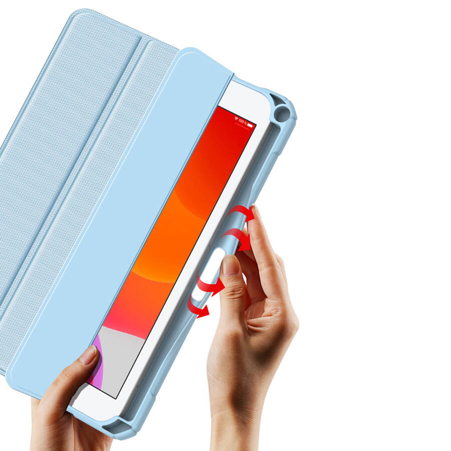 Dux Ducis Toby pancerne etui z klapką Smart Case do iPad mini 2021 z uchwytem na Apple Pencil niebieski