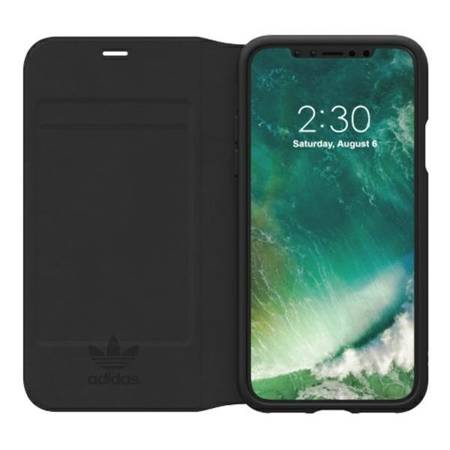 ETUI ADIDAS BOOKLET NEW BASICS IPHONE X/XS CZARNY/BIAŁY WYPRZEDAŻ