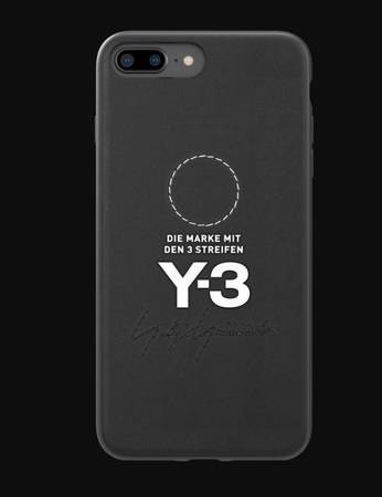 ETUI ADIDAS Y-3 MOULDED CASE LEATHER IPHONE 6 PLUS  / 7 PLUS / 8 PLUS CZARNE WYPRZEDAŻ