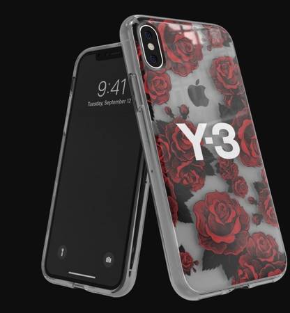 ETUI ADIDAS Y-3 SNAP CASE FLOWER GRAPHIC IPHONE X / XS CLEAR WYPRZEDAŻ