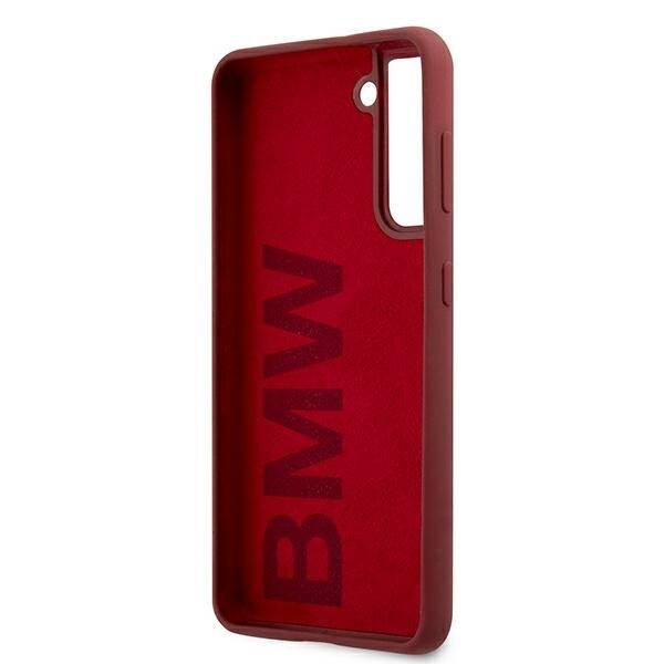 ETUI BMW BMHCS21SSLBLRE S21 G991 CZERWONY/RED HARDCASE SILICONE SIGNATURE LOGO