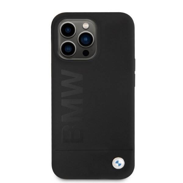 ETUI BMW BMHMP13LSLBLBK IPHONE 13 PRO / 13 6,1" CZARNY/BLACK HARDCASE SILICONE SIGNATURE LOGO MAGSAFE