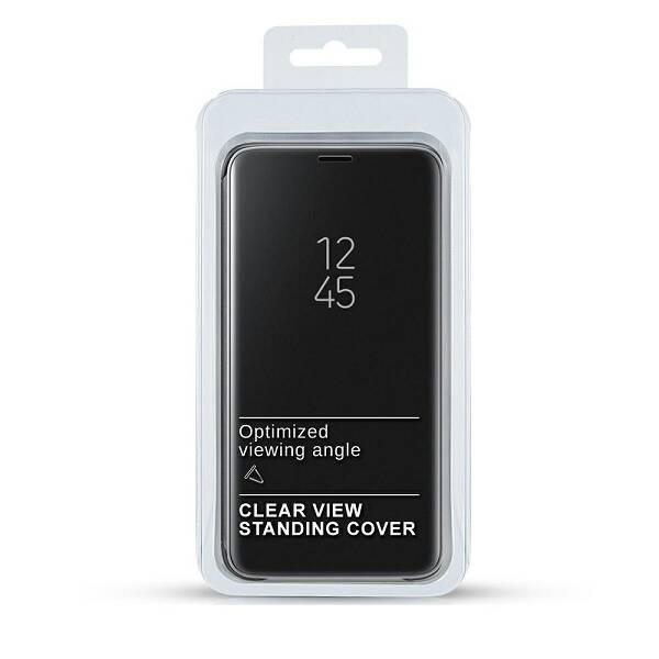 ETUI CLEAR VIEW COVER SAMSUNG GALAXY A20S CZARNY