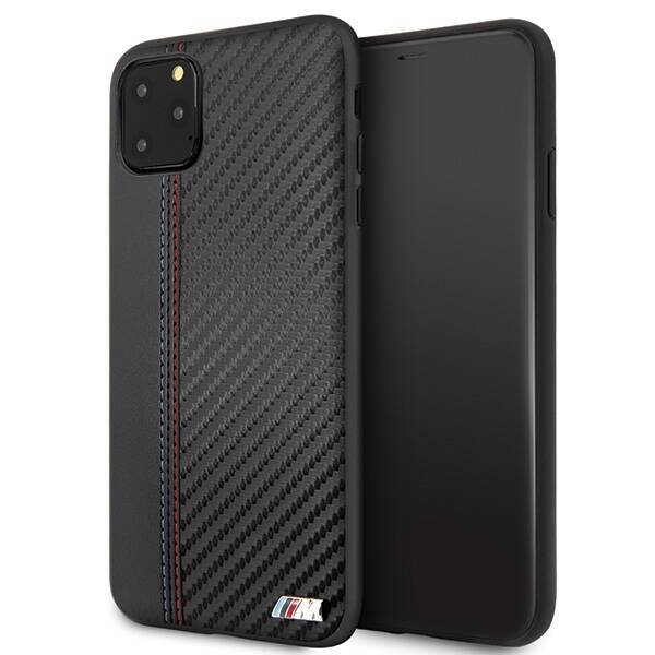 ETUI HARDCASE BMW BMHCN65MCARBK IPHONE 11 PRO MAX CZARNY/BLACK PU CARBON