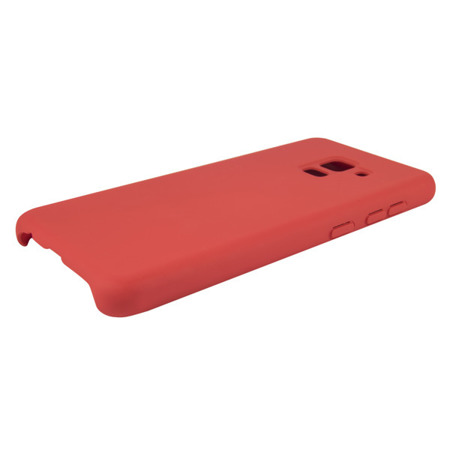 ETUI SILICONE CASE IPHONE XS MAX CZERWONY WYCIĘCIE NA LOGO