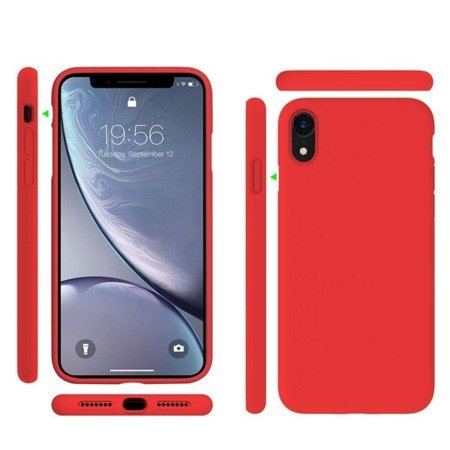 ETUI SILICONE CASE XIAOMI MI NIOTE 10 CZERWONY POWYSTAWOWY 