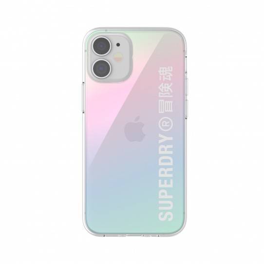 ETUI SUPERDRY SNAP CASE CLEAR IPHONE 12 MINI HOLOGRAFICZNY