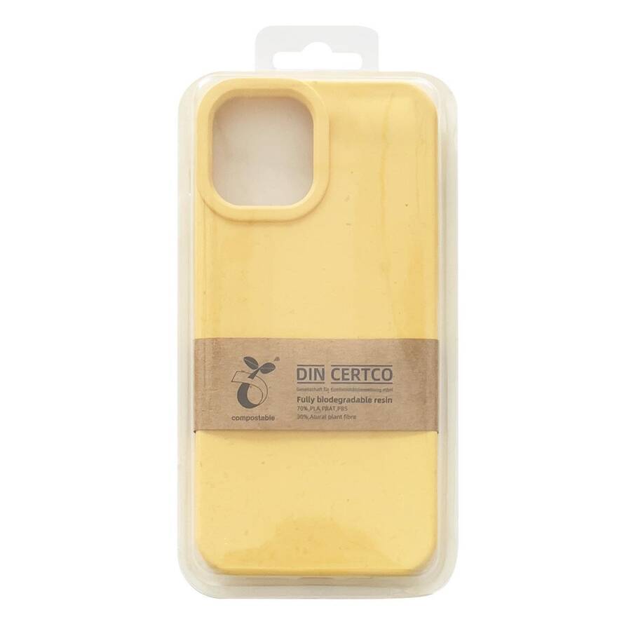 Eco Case etui do iPhone 11 Pro Max silikonowy pokrowiec obudowa do telefonu żółty