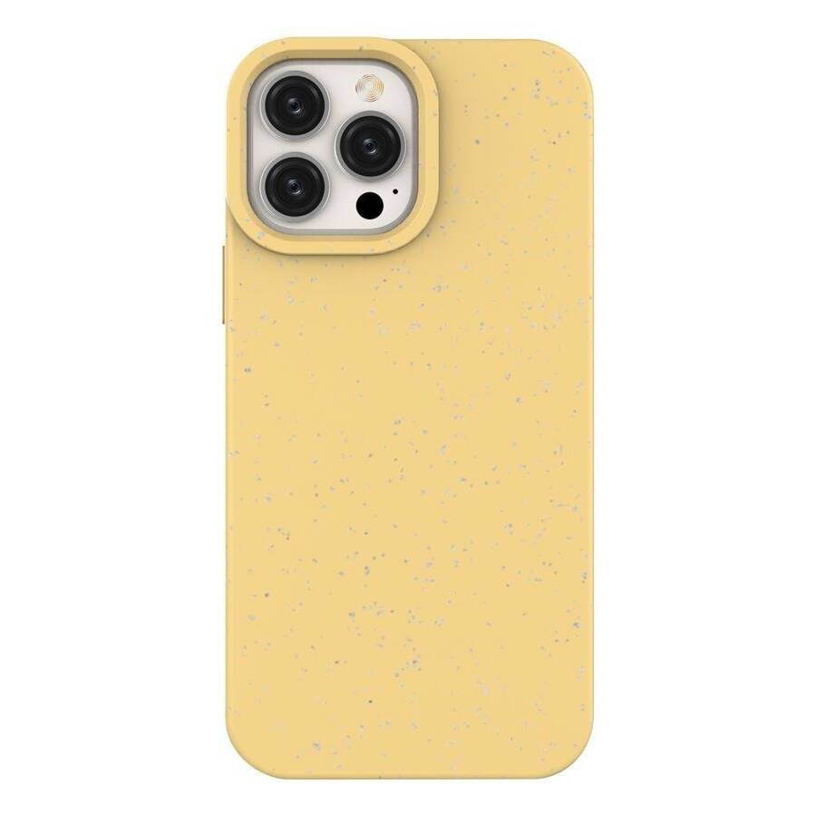 Eco Case etui iPhone 14 Plus silikonowy degradowalny pokrowiec żółte