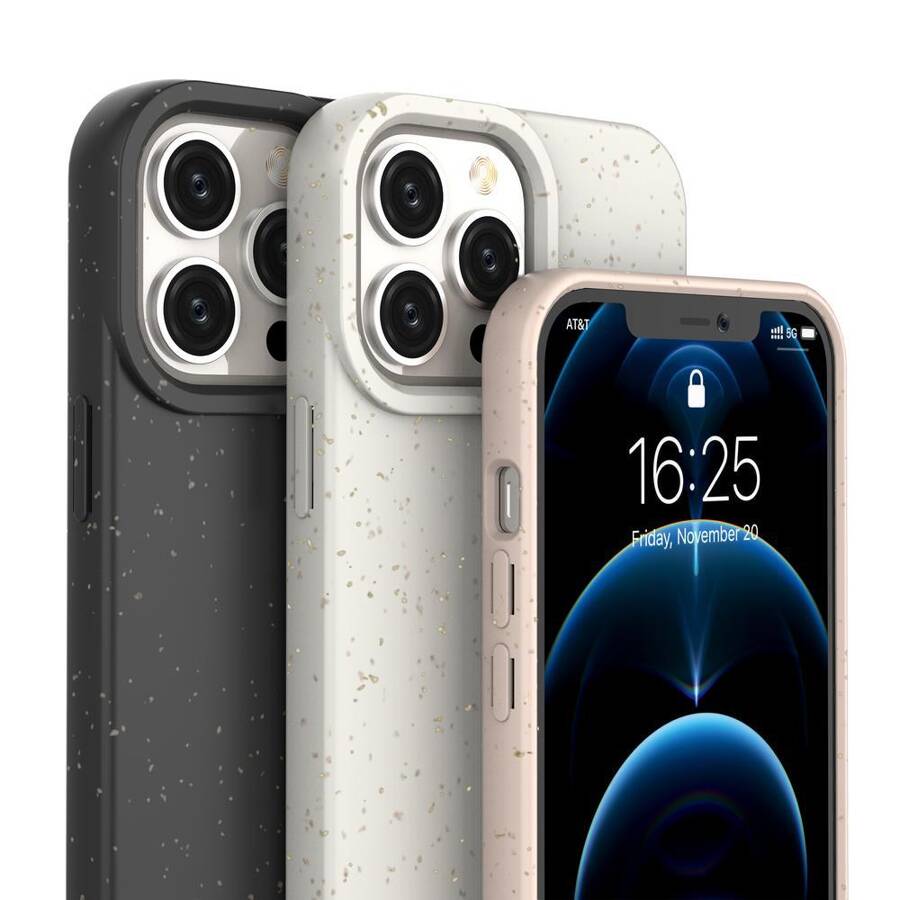 Eco Case etui iPhone 14 Pro Max silikonowy degradowalny pokrowiec fioletowe