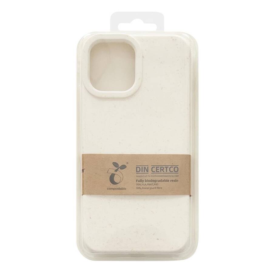 Eco Case etui iPhone 14 Pro silikonowy degradowalny pokrowiec białe